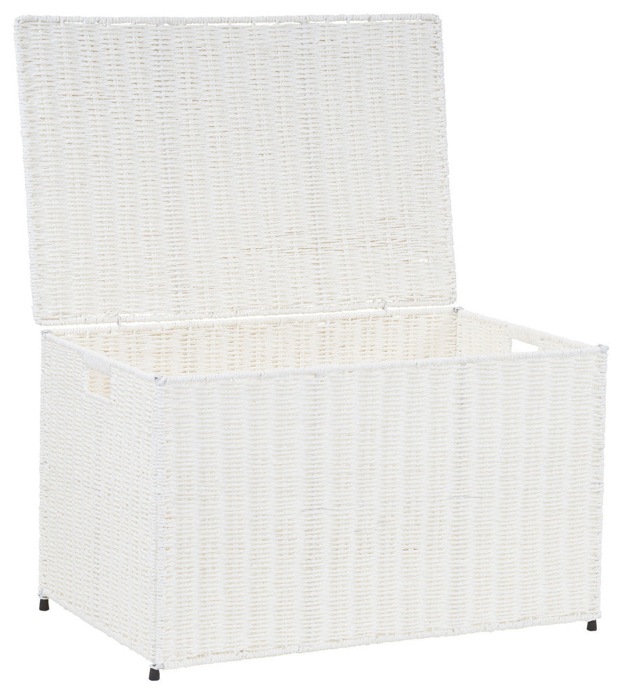 Large Woven Sturge Chest, Paper Rope, Arctic White