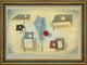 Paul Klee Six Species - 18" x 27" Framed Premium Canvas Print