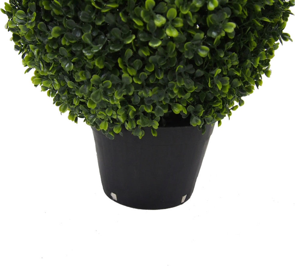 Vickerman 24" Boxwood Teardrop Shaped in Pot, UV