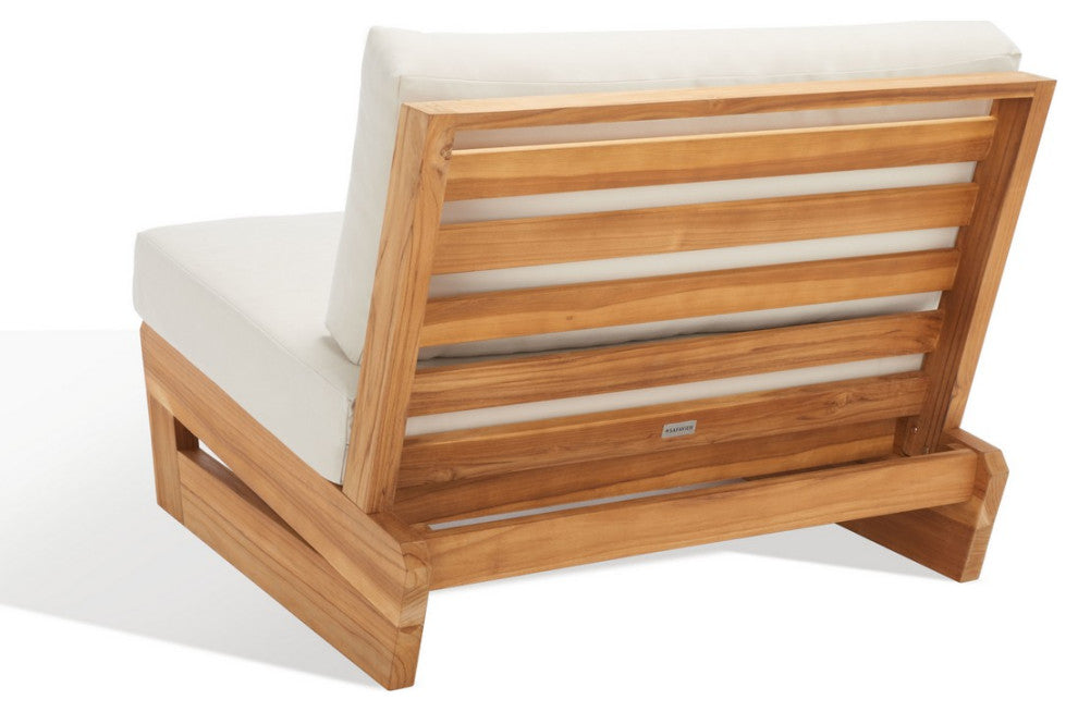 Safavieh Julianne Brazilian Teak Patio Chair Natural/Beige