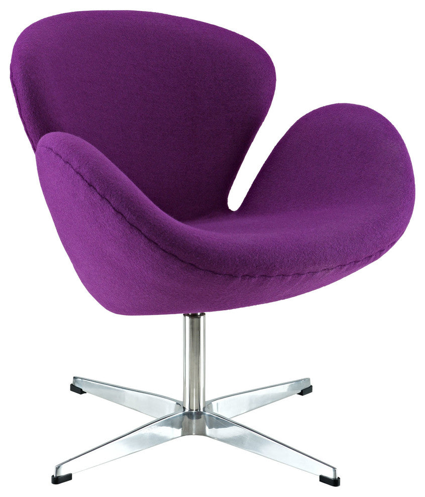 Modern Contemporary Living Room Lounge Chair Purple