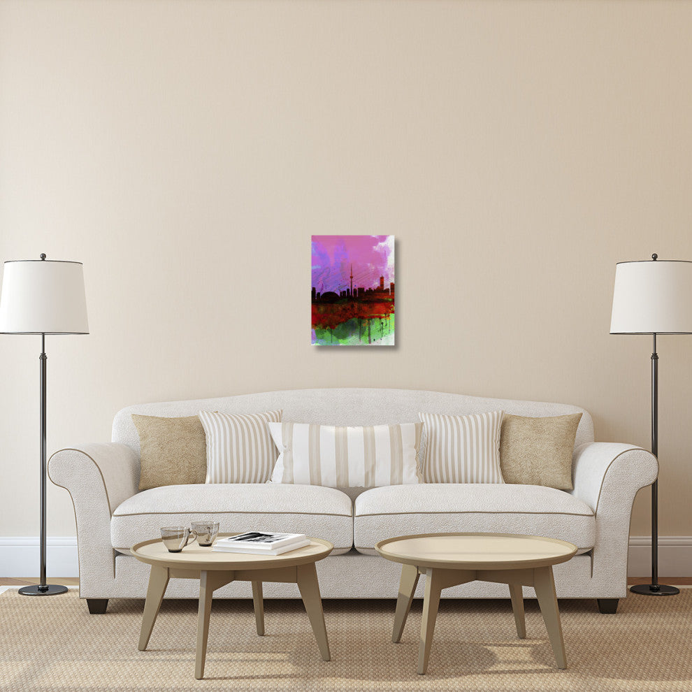"Toronto Watercolor Skyline" Fine Art Print