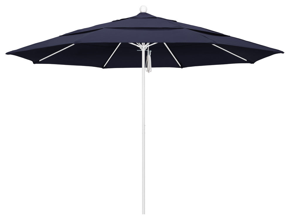 Fiberglass Umbrella White, Navy