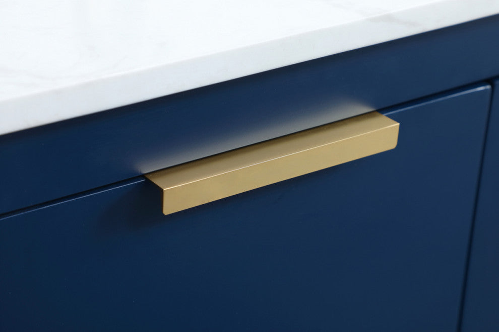 Bethany Single Bathroom Vanity, Blue, 54"