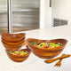 7-Piece Wood Salad Bowl Set