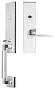 Toronto Lever, Mortise Entry Handleset, RHR, Polished Stainless Steel