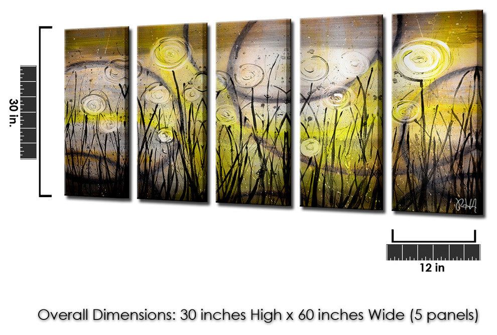 Painted Petals VI Canvas Art, 5-Piece Set