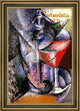 Umberto Boccioni Glass and Syphon - 16" x 24" Framed Premium Canvas Print
