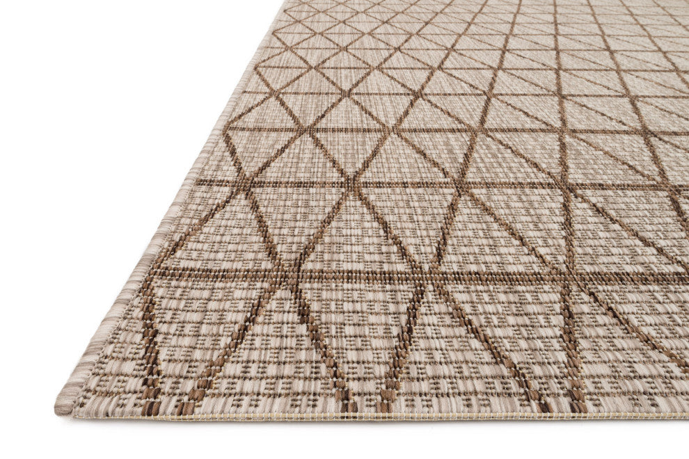 Washable Indoor Outdoor Isle IE-04 Beige Mocha Area Rug by Loloi, 2'2"x3'9"