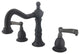 Kingston Brass Widespread Bathroom Faucet With Brass Pop-Up, Oil Rubbed Bronze