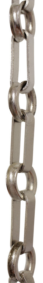RCH Hardware Brass Rectangle Chandelier Chain, Polished Nickel, W30