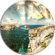 Rocks At Great Ocean Road Victoria, Seascape Round Wall Art, 23"