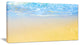 "Smooth Sea Surf Over Blue Waters" Seascape Wall Art, 32"x16"