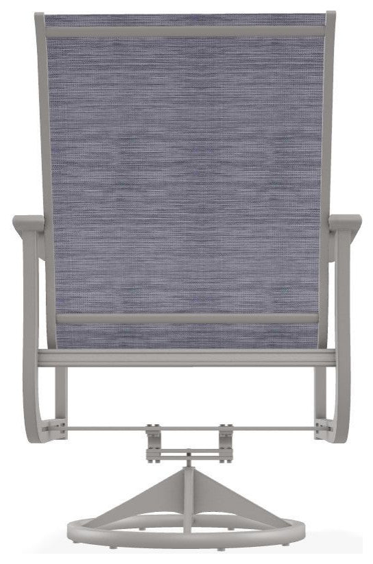 St. Catherine Sling Outdoor Swivel Rocker, Brooks/Warm Gray