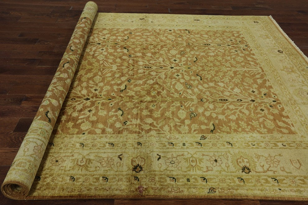 Signed Tree of Life Chobi Hand-Knotted Wool Oushak Rug, 8'x10'