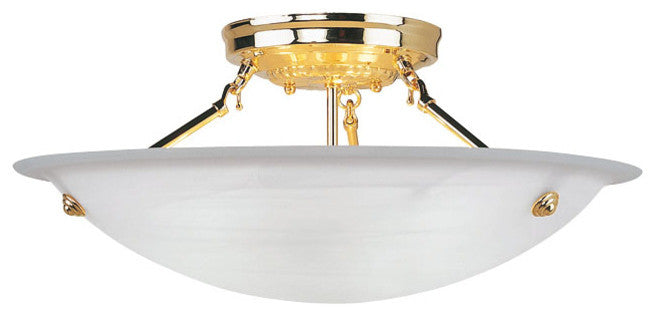 Oasis Ceiling Mount, Polished Brass