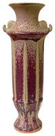 Plum Purple Distressed Ceramic Elephant Head Artistic Narrow Vase Hws1505