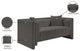 Everett Upholstered Loveseat, Grey, Chenille Fabric