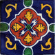3x3 16 pcs Blue Granada Talavera Mexican Tile