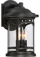 Marblehead 3-Light Outdoor Lantern, Mystic Black