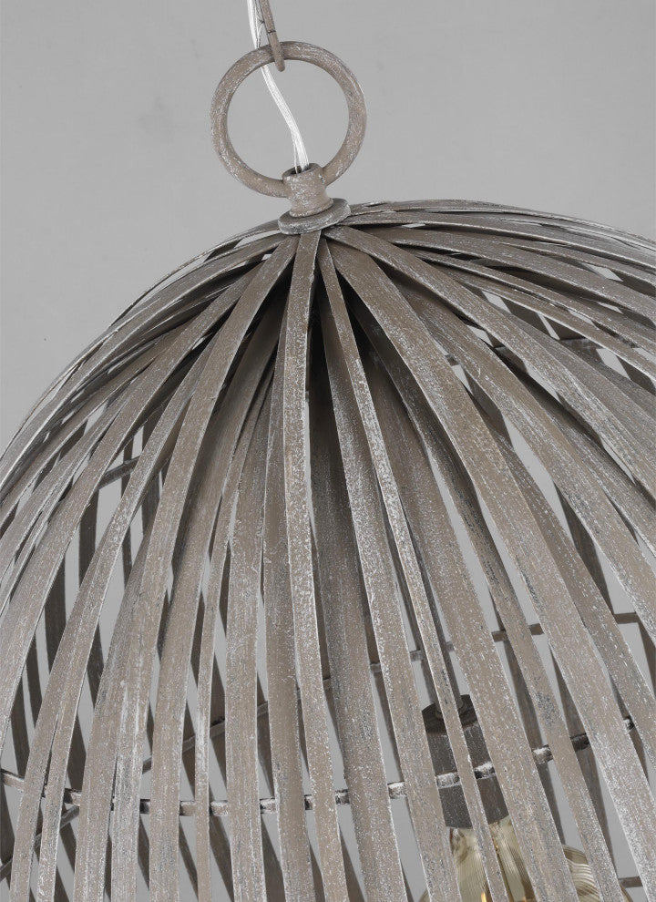 Hanalei Large One Light Pendant, Washed Pine