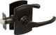 Delaney Hardware Italian Collection Artino Series, Black, Keyed Entry Lever Set