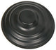 Small Scroll Lantern With Glass, Matte Black