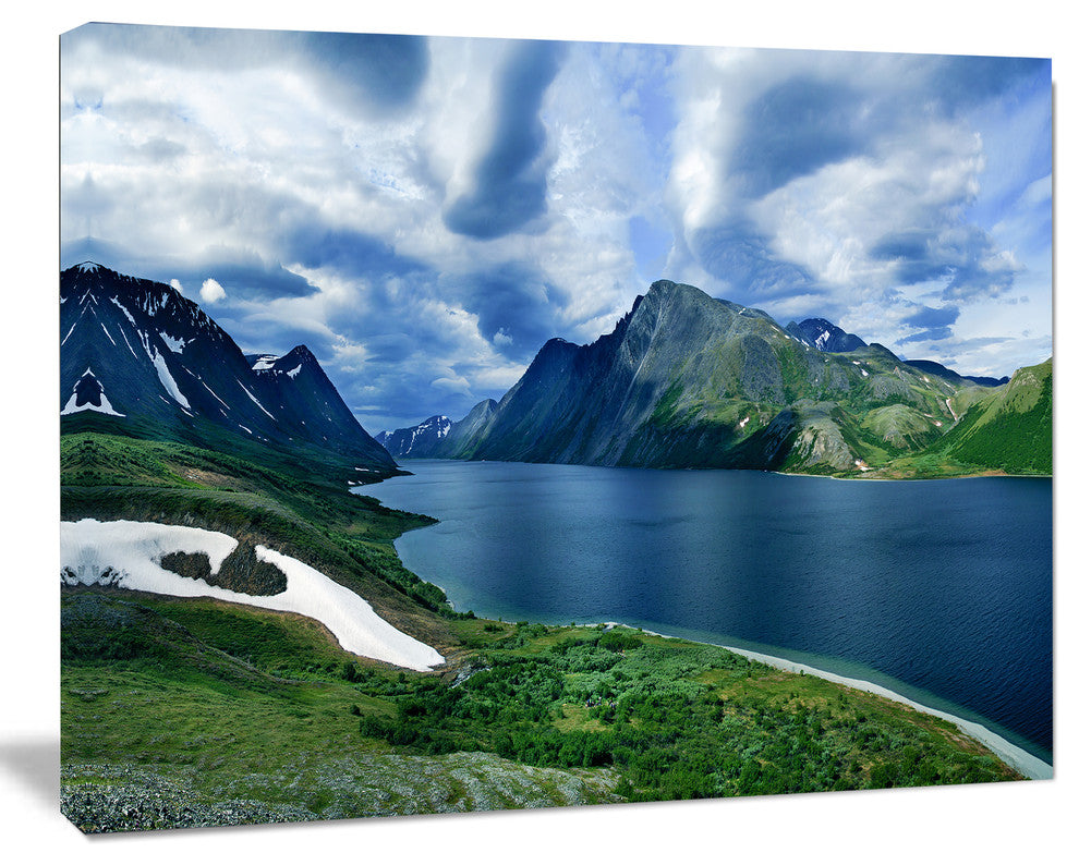 Polar Ural Mountains Panorama, Landscape Canvas Art Print, 20"x12"