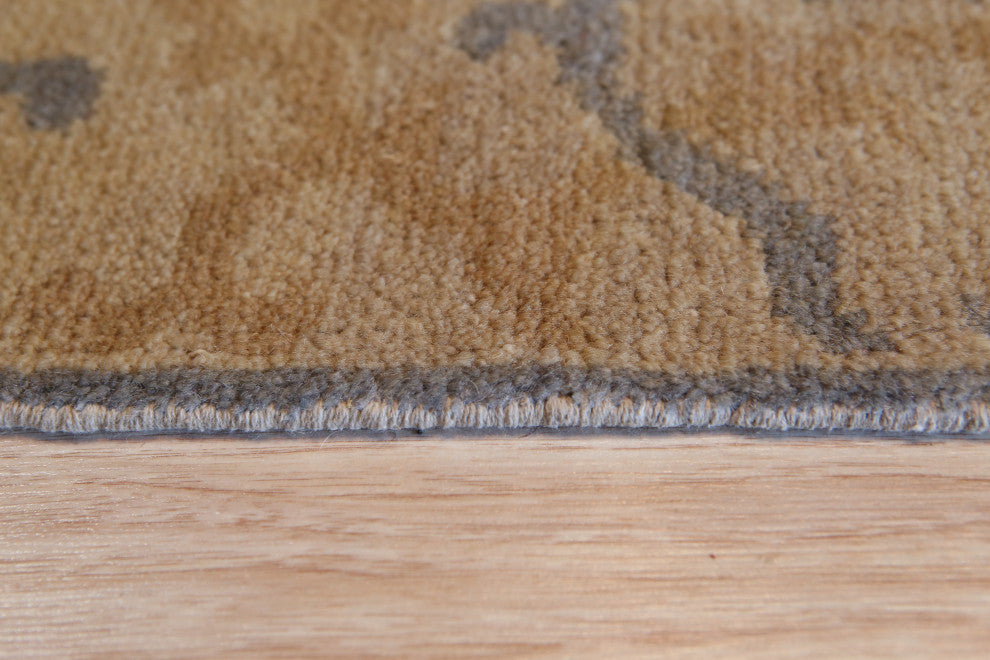 Gold Transitional All Over Ningxia Area Rug