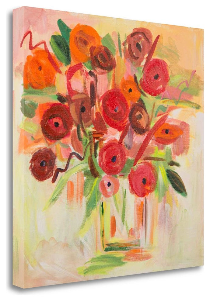 "Floral Morning" By Farida Zaman, Giclee Print on Gallery Wrap Canvas