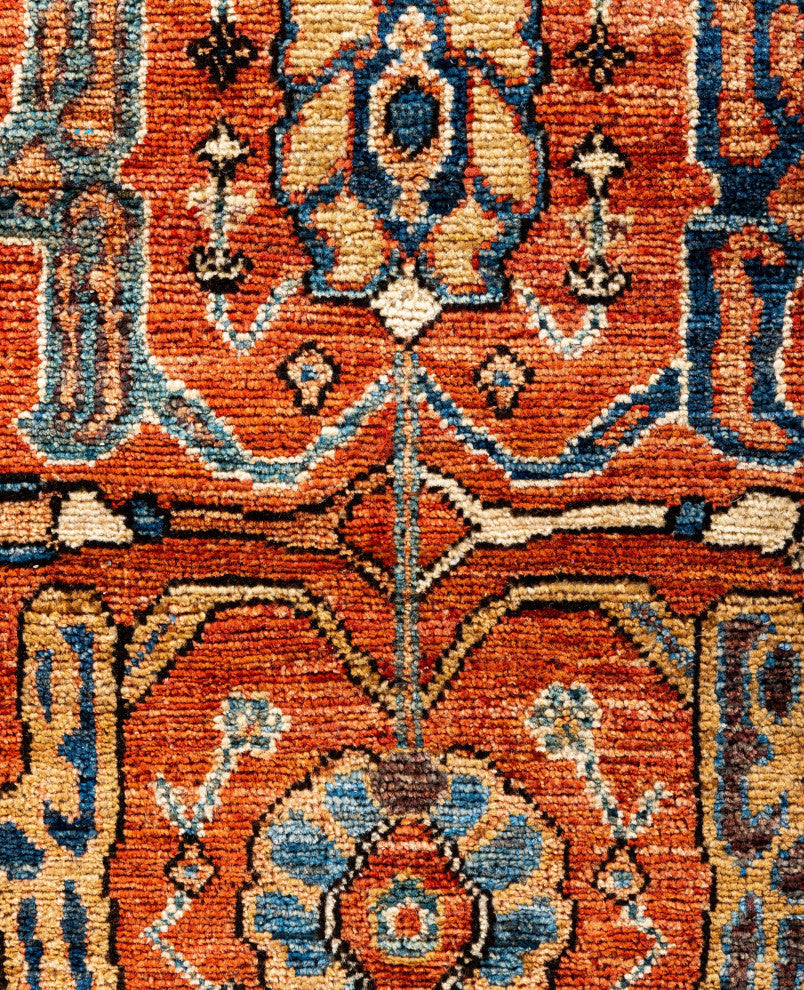 Serapi One-of-a-Kind Hand-Knotted Area Rug Red, 2'7" x 10'0"