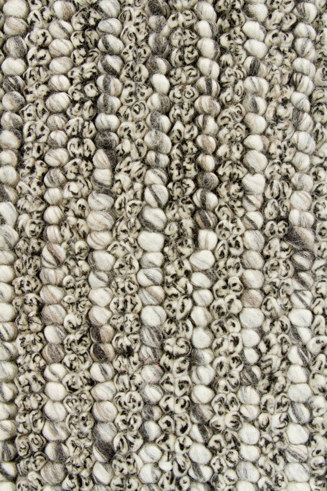 Anni Contemporary Area Rug, Gray, 7'9" Round