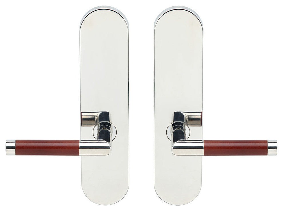Cabernet Lever, Full Dummy Tubular Pair, Right Hand, Polished Stainless Steel