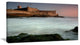 "White Seascape At Old Fort Lisbon" Contemporary Seascape Art Canvas, 40"x20"