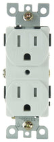 Sunlite E556/Wh 15A Tamper Resistant Deplex Receptacle, White