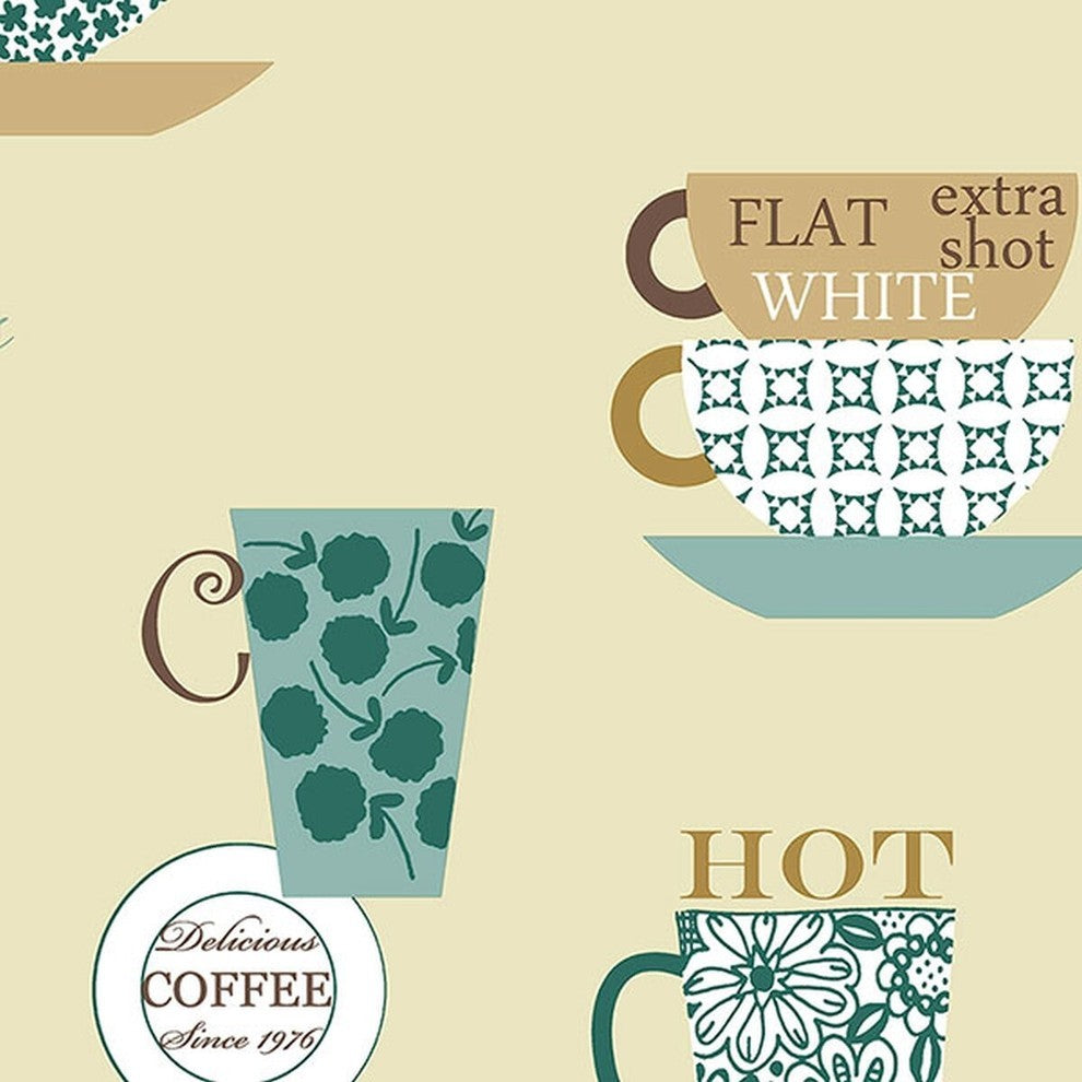 Fresh Kitchens, Pre-Pasted Kitchen Design Cream Wallpaper Roll