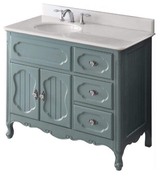 42" Victorian Cottage-Style Knoxville Bathroom Sink Vanity
