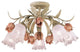 Southport 5-Light Sage Rose Floral Semi-Flush