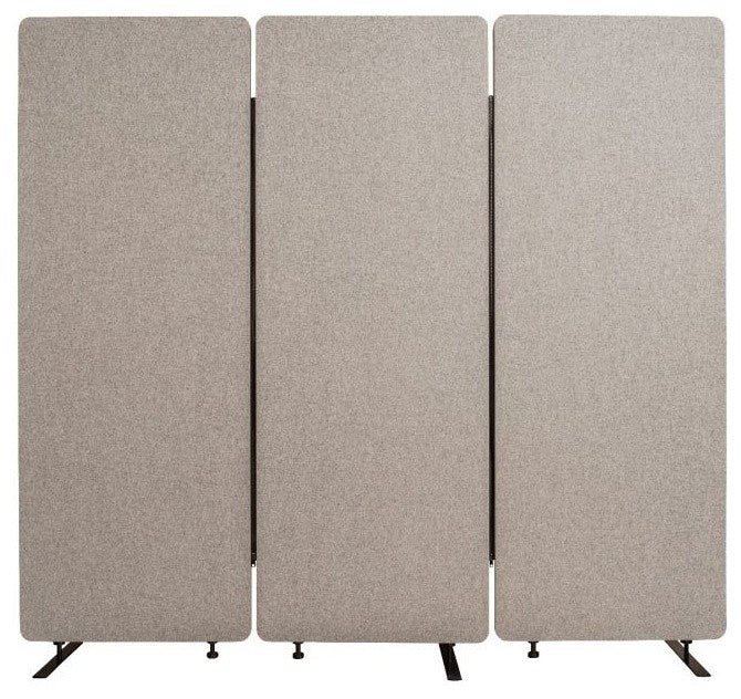 Reclaim Acoustic Room Dividers, 3-Pack, Misty Gray