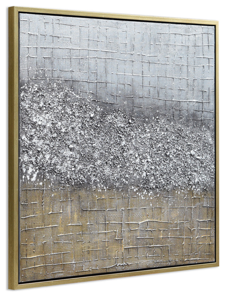 Matter Abstract Textured Metallic Hand Painted Wall Art by Martin Edwards