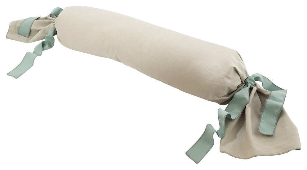 8X30 Decorative Bolster in Nivana With Taffy-Pull Ends