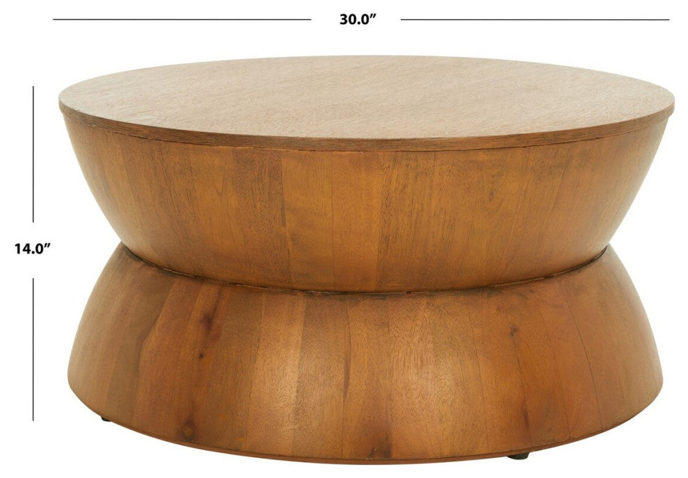 Safavieh Alecto Round Coffee Table, Natural