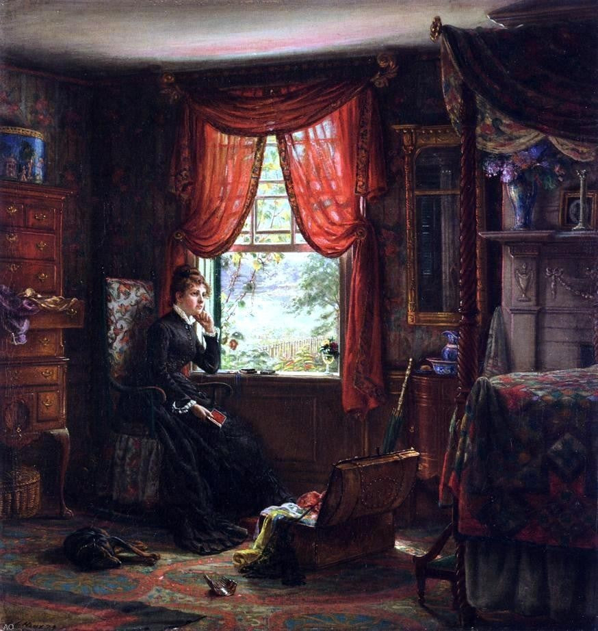 Edward Lamson Henry Memories - 20" x 20" Premium Canvas Print