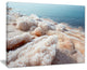 "Crystallized Salt On Dead Sea Beach" Extra Large Seashore Canvas Art, 40"x30"