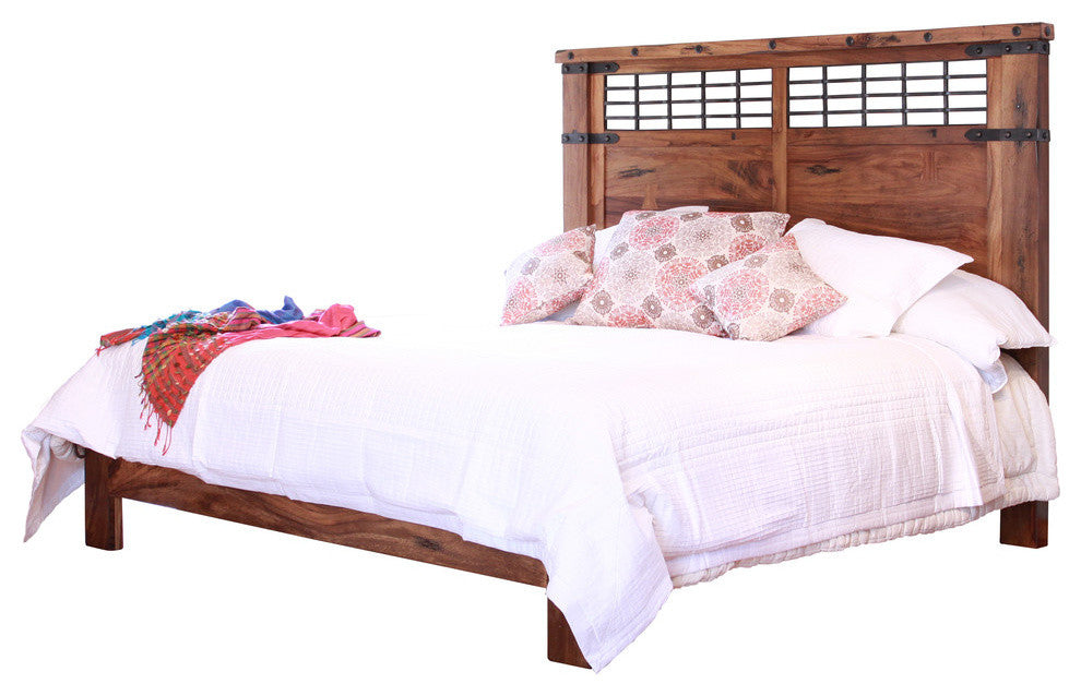 Granville Solid Parota Wood Bed Frame