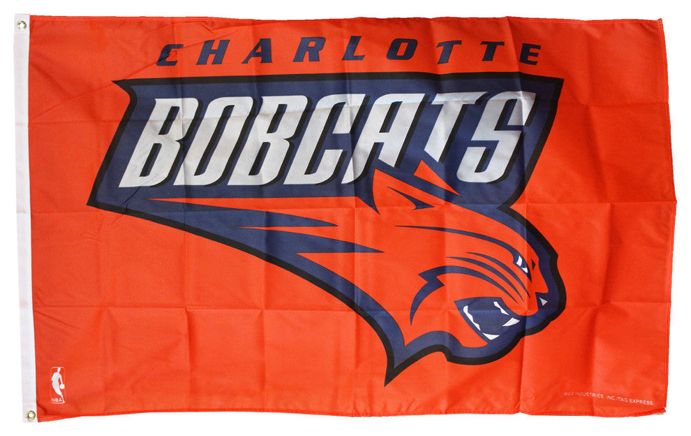 Charlotte Bobcats, 3'x5' NBA Polyester Flag