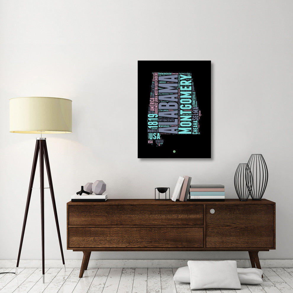 "Alabama Word Cloud 1" Fine Art Print
