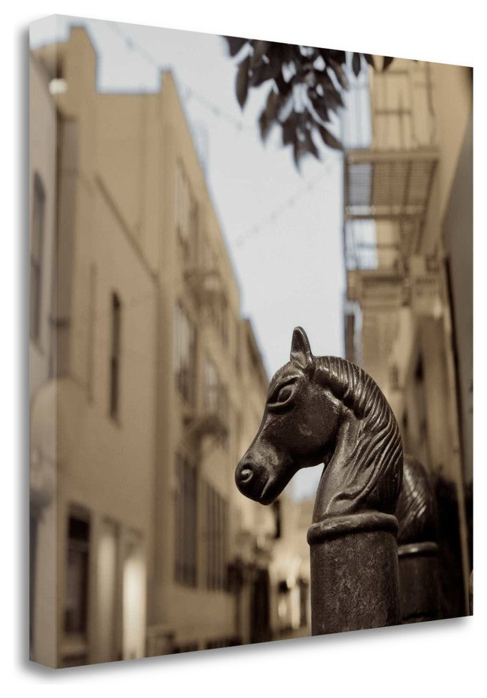 "Hitching Post - 3" By Alan Blaustein, Giclee Print on Gallery Wrap Canvas