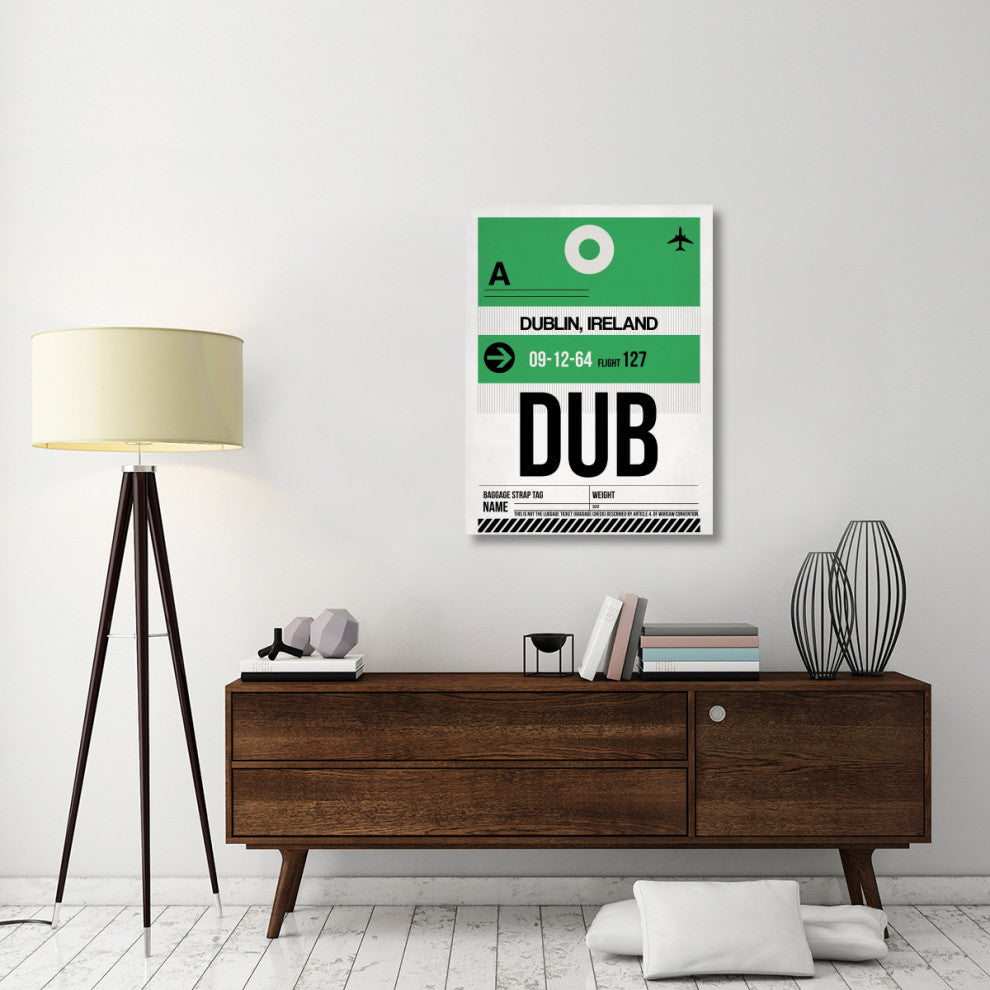 "DUB Dublin Luggage Tag 1" Fine Art Print