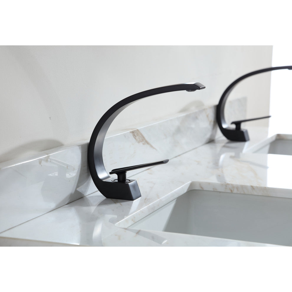 WK2428-72-EW-W Vanity With Mirror, Sconce and Faucet Included
